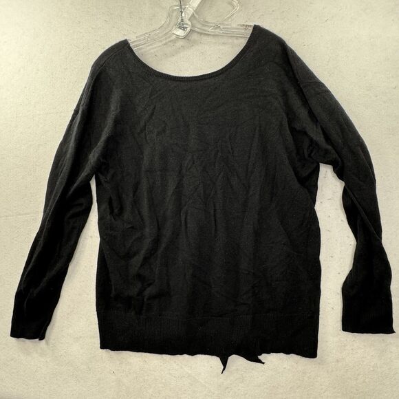 Trina Turk Wool‎ & Cashmere Blend Black Pullover Sweater Womens XL Cutout Soft - Picture 12 of 12